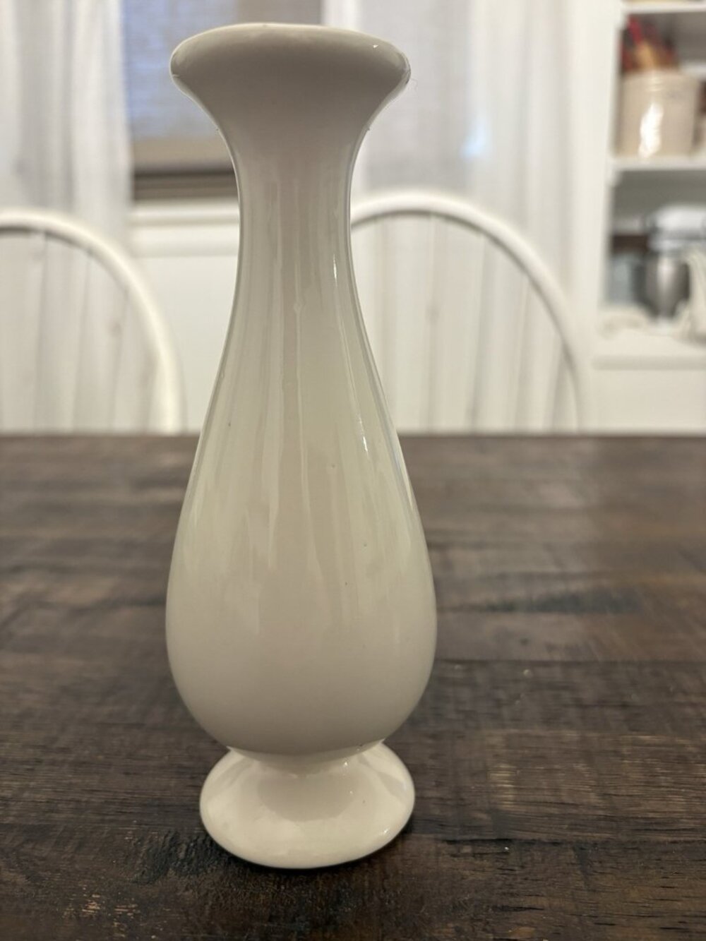 Vintage Creamy White Bud Vase